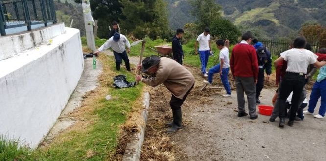 Jornada de limpieza en el Centro Poblado de Betania.