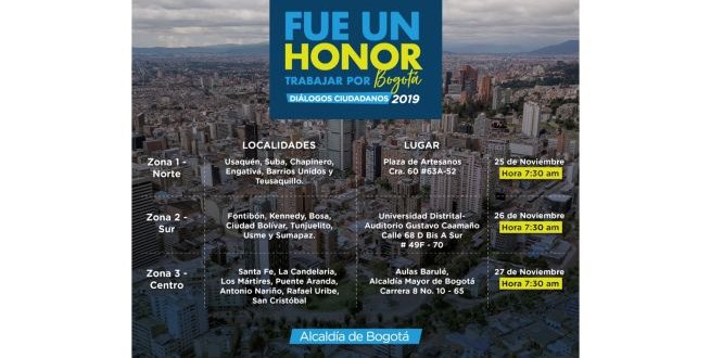 Fue un honor trabajar por Bogotá Fue un honor trabajar por Bogotá