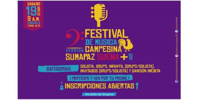 Festival de música campesina, Sumapaz Suena + 2019 Festival de música campesina, Sumapaz Suena + 2019