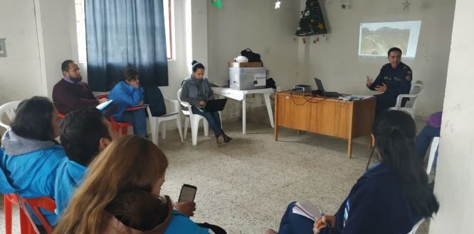 Comisión Ambiental Local y el Consejo Local de Gestión del Riesgo y Cambio Climático en vereda Las Ánimas