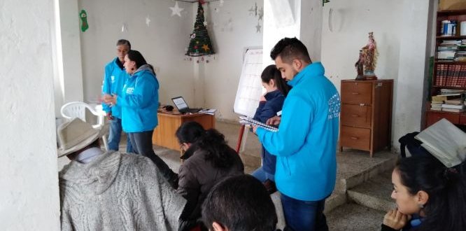Comisión Ambiental Local y el Consejo Local de Gestión del Riesgo y Cambio Climático en vereda Las Ánimas
