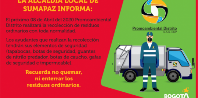 Recolección de residuos es realizada a cargo de Promoambiental Distrito