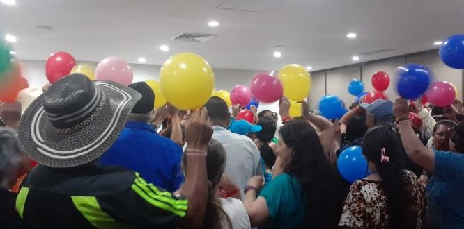 Los sumapaceños iniciaron su estadía con actividades recreativas y lúdicas Los sumapaceños iniciaron su estadía con actividades recreativas y lúdicas